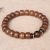 Old Materials Abelia Bracelet Buddha Beads Old Barrel Beads Single Circle Rosary Bracelet Crafts Hand Jewelry Wholesale