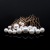 Supply Large and Small Pearls Hairpin Updo U-Clip Pin Alloy round Beads 18 PCs Hair Clasp Hair Clasp Accessories
