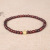 Female Original Design 4mm Single Circle High Oil Density Old Materials Wooden Cultural Artifact Prayer Beads Bracelet