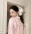 French Mona Mesh Polka Dot Knock Fairy Girl Ponytail High-Grade Hair Ring Oversized Internet Celebrity Same Style Praise
