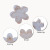 Dongdaemun Frosted Jelly Colorful Flower Hair Jaw Clip 6cm Summer Fresh Holiday Headdress Side Clip Hairpin