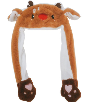 Outdoor Dog Cartoon Hat Plush Animal Baby Hat Customized Double Braid Foreign Trade Small Hat Children