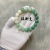 Temperament Floating Flowers Smoky Blue Creamy Green Gradient Color Bodhi Bracelet Crafts White Jade Bodhi Buddha Beads