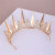 New Arrival Hot Sale Crystal Crown Shape Wedding Dress Accessories Birthday Crown Performance Dress Studio Ornament