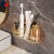 Punch-Free Toothbrush Cup Light Luxury Storage Rack Mouthwash Cup Bathroom Bathroom Wall-Mounted Cosmetics Storage Rack