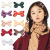 Valentine's Day Girl Bow Barrettes Xiaohongshu Sweet Retro Children's Accessories Red Twisted Blades