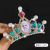 Disney Children's Small Crown Hairpin Metal Material Children's Ice and Snow Headdress Girl Cute Crown Hair Ornament