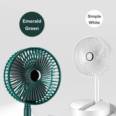 Foldable Desktop Fan Mute USB Charging Office Desktop Mini Small Electric Fan Wind Student Dormitory