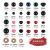 838pcs Boxed Doll All Black Art Eye Black, Colors Mushroom Buttons Toy Accessories DIY Material + Gasket