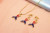 Products Unicorn Electroplated Earrings Necklace Wholesale Cute Simple Real Fashion Ornament 3-Piece Combination Set