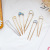 Bun Metal Hair Clasp Japanese Metal U-Shaped Updo Pin Chic Simple All-Match Hair Plug Hair Accessories for Women