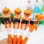 Halloween pumpkin luminous pen ghost head shape ballpoint pen with light carto witch stylish pen