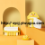 Small Yellow Duck Tissue Box Creative Cute Wall Hanging Punch-Free Household Tea Table Facial Tissue Toilet Paper Roll Paper Storage Box