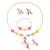 Children's Jewelry Set Girls' Princess Unicorn Necklace Bracelet Ring 4-Piece Set Wholesale