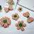 Handmade Hair Accessories DIY Flower Three-Dimensional Shoe Ornament Children's Clothing Accessories Fabric Plaid Flower