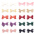 Valentine's Day Girl Bow Barrettes Xiaohongshu Sweet Retro Children's Accessories Red Twisted Blades