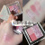 Hellostyle Three Colors Four Color Eyeshadow Palette Shimmer Matte Thin and Glittering Cookie Rose Earth Tone Eyeshadow