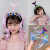 Children's Mermaid Headband Baby Unicorn Wig Braid Headband Girl Cartoon Pony Paoli Hair Clip Headdress
