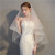 Short Double Layer Veil Bride Wedding Accessories with Hair Comb Exquisite Elastic Net Welt Factory in Stock Wholesale