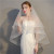 Short Double Layer Veil Bride Wedding Accessories with Hair Comb Exquisite Elastic Net Welt Factory in Stock Wholesale