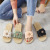 Women's Summer Roman Style Outdoor Slippers 2022 New Korean Style Internet Celebrity Ins Fashion All-Match Flower Slippers