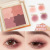 Four Color Eyeshadow Palette Pearlescent Thin and Glittering Matte Novice Low Saturation Milk Tea Earth Tone Eyeshadow