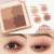 Four Color Eyeshadow Palette Pearlescent Thin and Glittering Matte Novice Low Saturation Milk Tea Earth Tone Eyeshadow