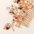 Rhinestone Tuck Comb Wedding Bridal Gown Formal Dress Accessories European and American Fashion Metal Hair Comb