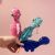 Internet Celebrity Sequined Big Eyes Small Dinosaur Pendant Cute Plush Key Chain Cartoon Animal Car Backpack Hanging Ornament