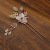 Archaistic Headdress Pearl Tassel Han Chinese Clothing Headdress Wrapped Flower Hair Piece Hairpin Simple Pull Updo