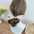 South Korea Dongdaemun Ins Internet Celebrity Hair Accessories Simple Elegant Fabric Bow Hair Curler Bun Hair Band