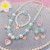 Korean Children's Pearl Necklace, Bracelet Set Unicorn Necklace Baby Girl Accessories Children's Necklace Wholesale