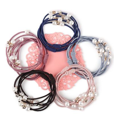 Beads Headband Factory Wholesale Simple Korean Style Hair Xiaoqing New Decoration Headdress New Rubber Band Ornament
