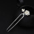 Silver Size Double Peach Blossom Two-Color Hairpin Hanfu Hall Clothing Court Clothing Antique Hair Clasp Hair Clasp