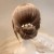 Imitation Shell Flower Pearl Bun Hair Band Temperament Lazy Japanese and Korean Hair Accessories Mori Headwear Women