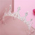 Bridal Headdress Three-Piece Crown Necklace Set Wedding Hair Accessories Wedding Dress Ornament Accessories Korean Style
