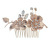 Rhinestone Tuck Comb Wedding Bridal Gown Formal Dress Accessories European and American Fashion Metal Hair Comb