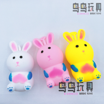 New Rabbit Squeezing Toy Decompression Slow Rebound Pressure-Reducing Creative Flour Rabbit Vent Children's Toy Super Cute Manufacturer