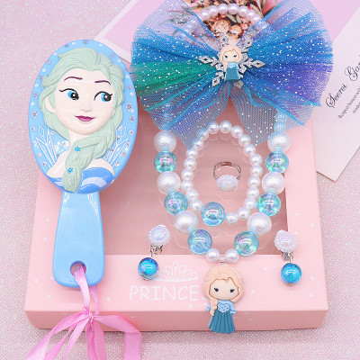 Children's Necklace, Bracelet Set Frozen Girls Necklace Ornament Gift Set Factory Wholesale