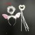 Children's Performance Decoration Angel Headband Feather Headwear Hand Stick Head Buckle Wings Top Cuft Silver Silk Garland