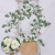 Artificial Rose Raw Silk Flower Strip Iron Wire Wall Hanging Multi-Flower Head Rose Indoor Wall Hanging Wedding Banquet Show Window Decoration