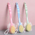 Soft Hair Massage Bath Brush Long Handle Back Brush 2-in-1 Bath Brush Bath Brush with Bath Ball Bath Brush Double-Sided