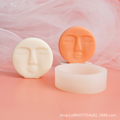 Face Candle Silicone Mold Aromatherapy Candle Aromatherapy Plaster Silicone Mold Korean Abstract Face Mold