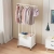 Simple Coat Rack Clothes Hanger Floor Indoor Folding Hanger Household Bedroom Clothes Storage Storage Rack Cabinet