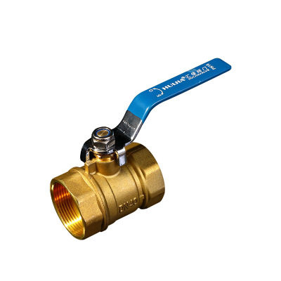 Factory Direct Supply Copper Valve Tap Water Two-Piece Internal Thread Buckle Copper Ball Valve Yellow Copper Ball Valve