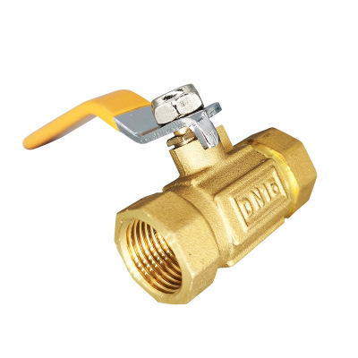 Double-Headed Loose Joint Manual One-Way Fixed Ball Copper Ball Valve Cube Brass Water Supply Pipeline Internal Thread Switch Valve