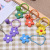 Korean Style Ins Fresh Color Little Flower Bell Key Buckle Candy Color Key Ring Pendant Women's Bag Hanging Ornament
