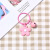 Korean Style Ins Fresh Color Little Flower Bell Key Buckle Candy Color Key Ring Pendant Women's Bag Hanging Ornament