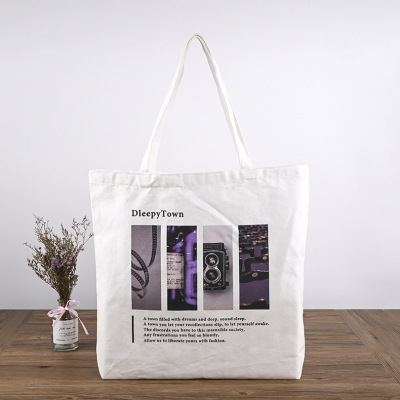 Factory Customized Color Printed Canvas Bag Clothing Shopping Bag Advertising Canvas Reticule Customized Logo