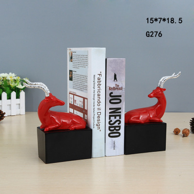 Minimalist Modern Fashion Bookend Decoration Study Soft Home Decoration Decoration Antelope Creative Book End G276